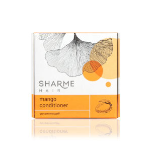 Натуральный твердый кондиционер Sharme Hair Mango с маслом манго, увлажняющий